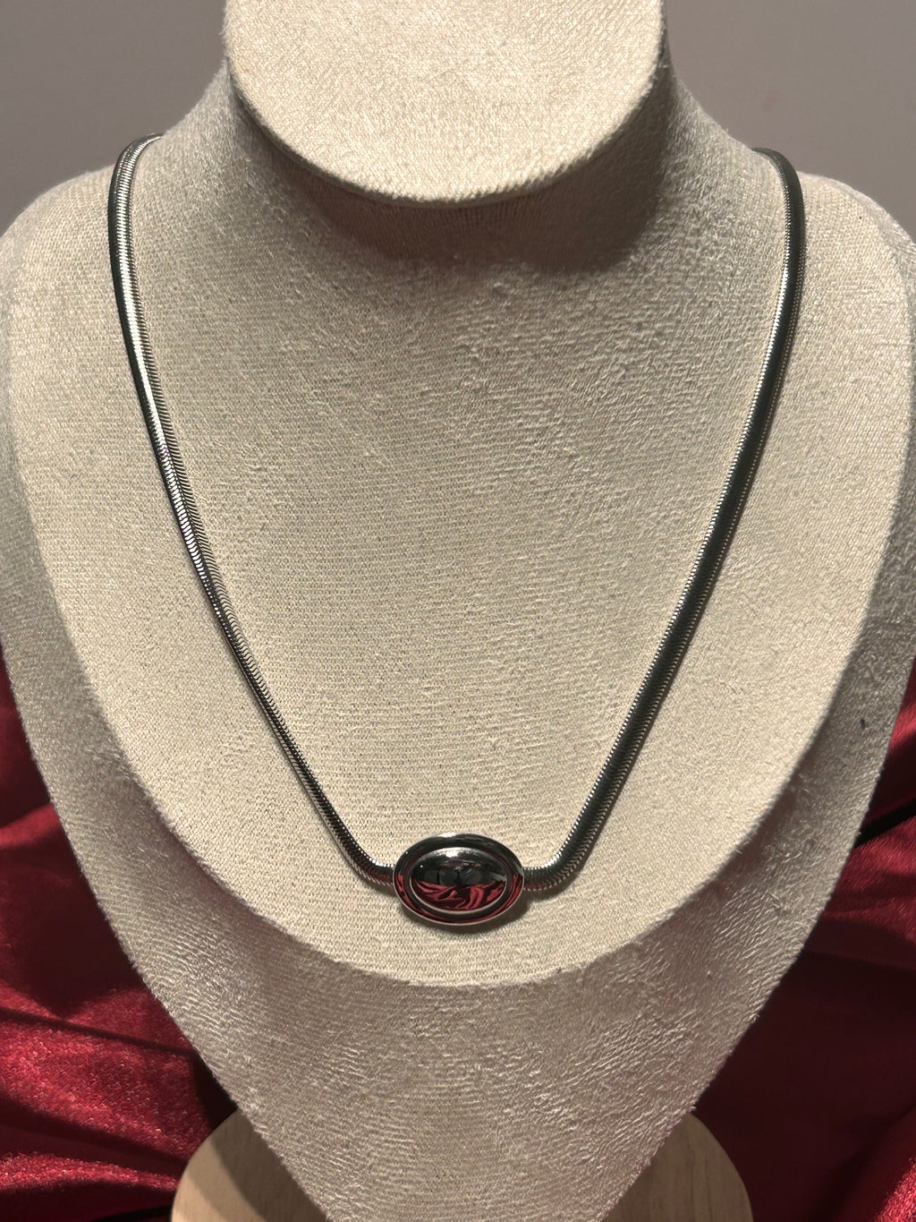 Silver Snake Necklace