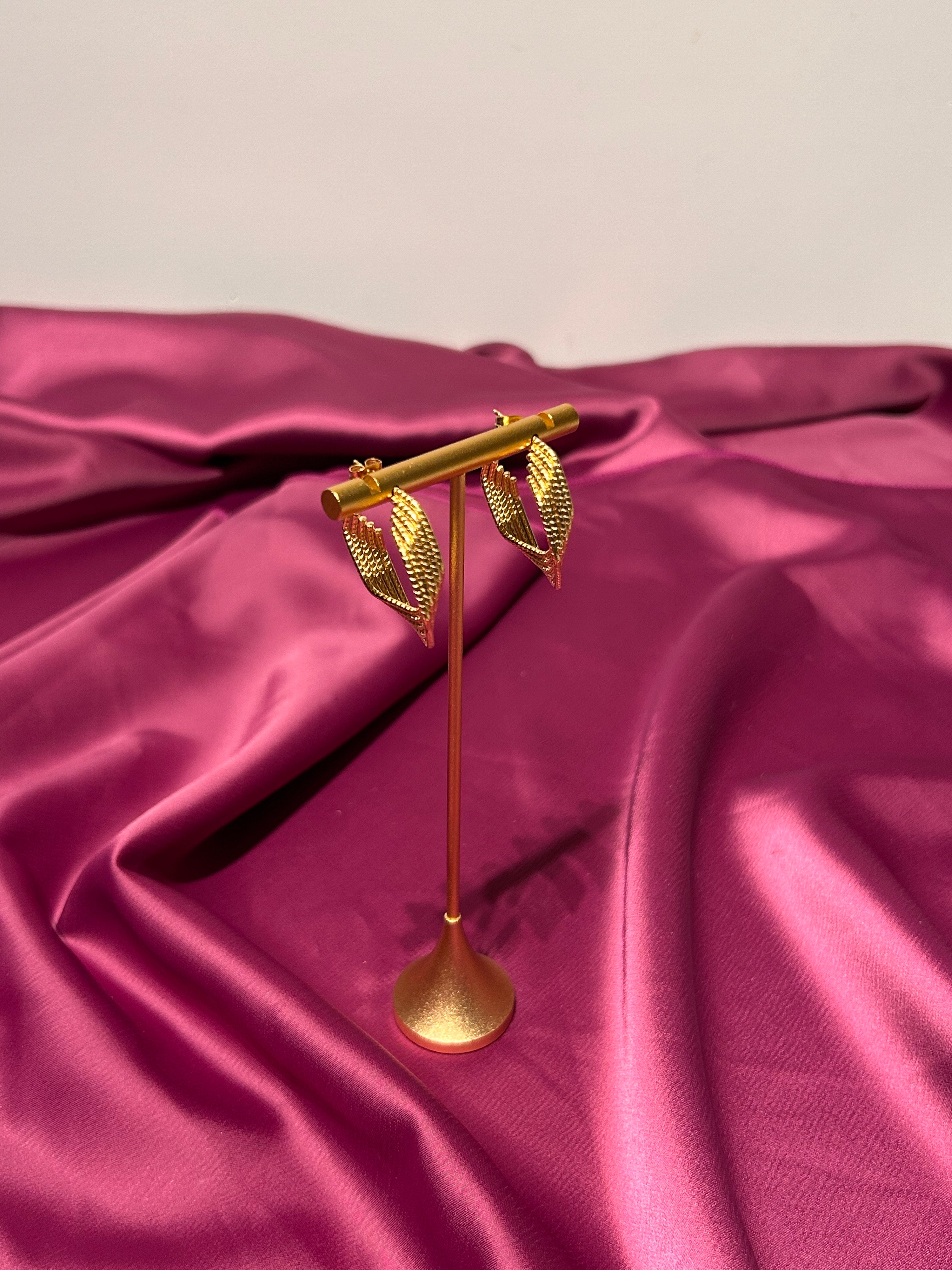 Golden Pentagon Earrings