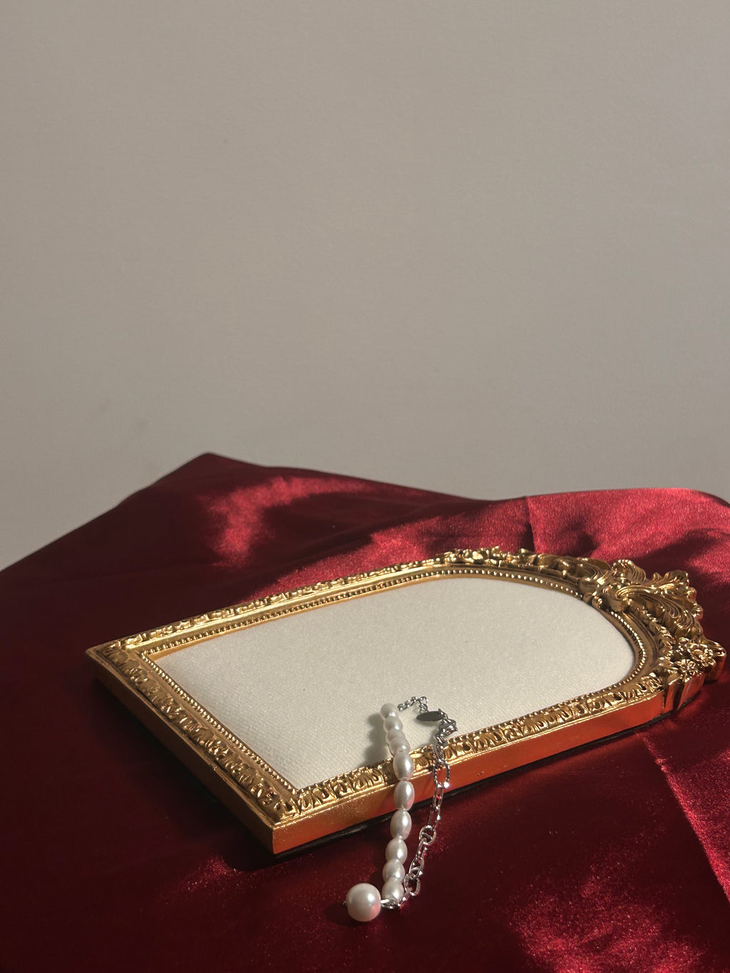 Silver Pearl Drop Bracelet