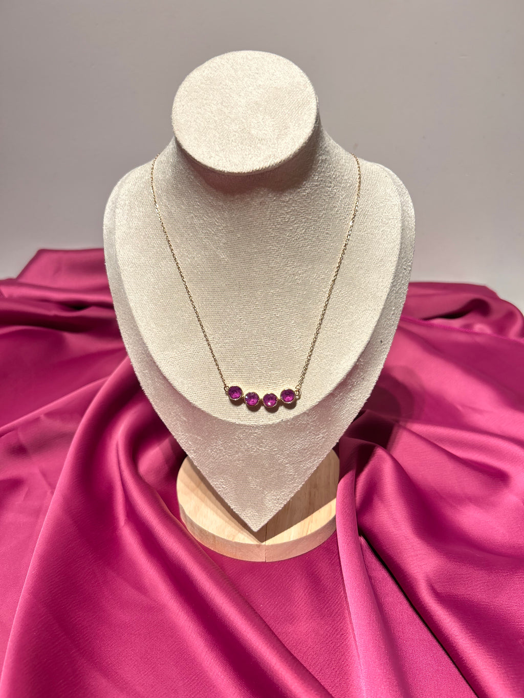 Quartet Purple Necklace